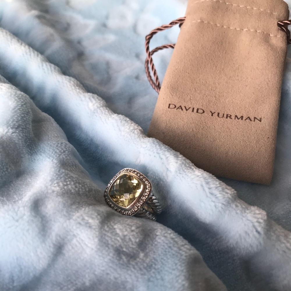 David Yurman 11MM Albion Ring, Lemon Citrine
